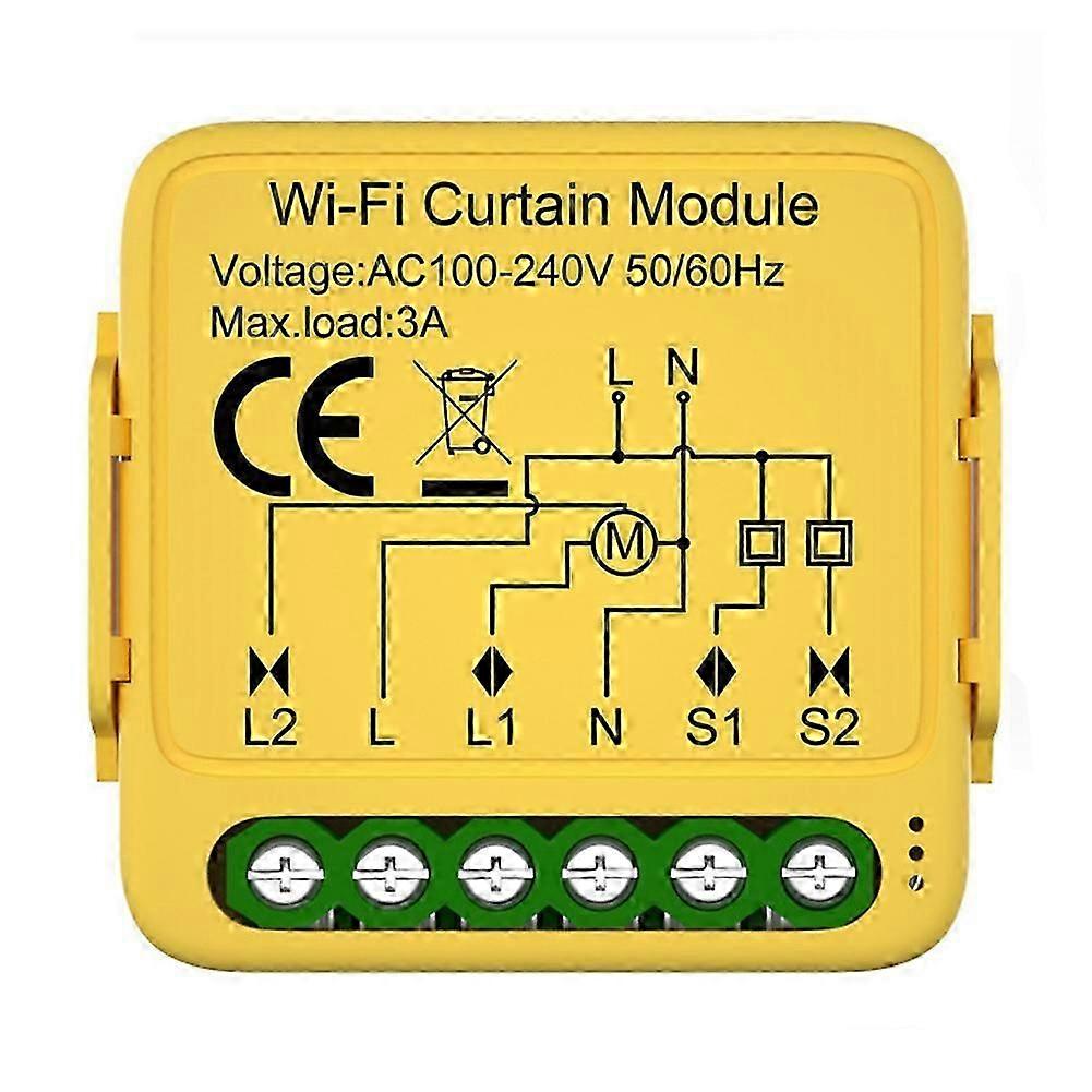 Tuya WIFI Curtain Switch Module Connected Roller Shutter Motor