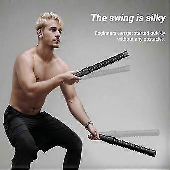 2PC Cordless Battle Rope Gym Fitness Strength Jump Rope Strong Rebound Swing Rope Training Home Biceps Arm Strength Rope