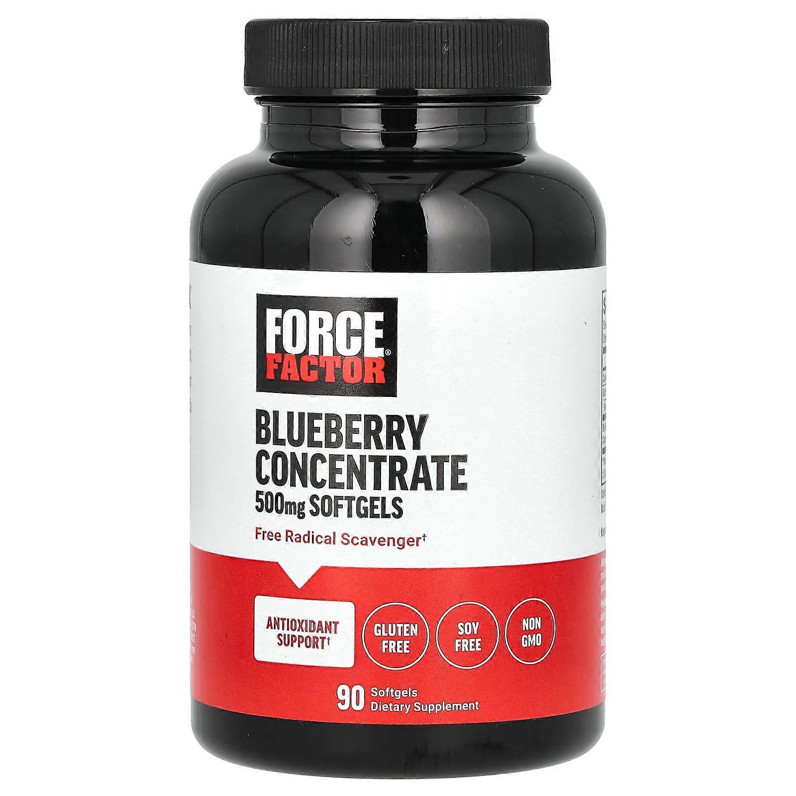 Force Factor, Blueberry Concentrate, 500 mg, 90 Softgels, 2-Pack