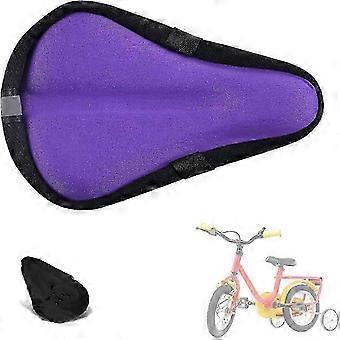 Housse de coussin de selle de vélo enfant en gel, 23 x 15 cm, respirante et extra douce, en mousse à mémoire de forme, violette SZRH A-R3512