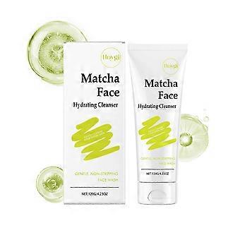 Detergente idratante per il viso Matcha, controllo del sebo, detergente delicato per i pori, rinfrescante quotidiano per la pelle, 120 g