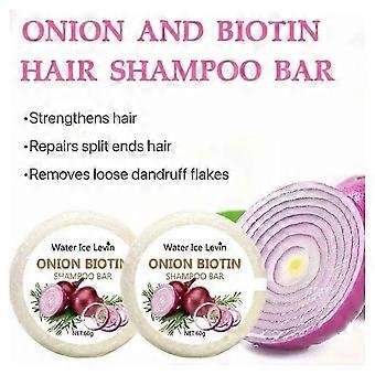 Onion & Biotin Shampoo Soap Set - 60g, Moisturizing, Rosemary Extract, Suitable