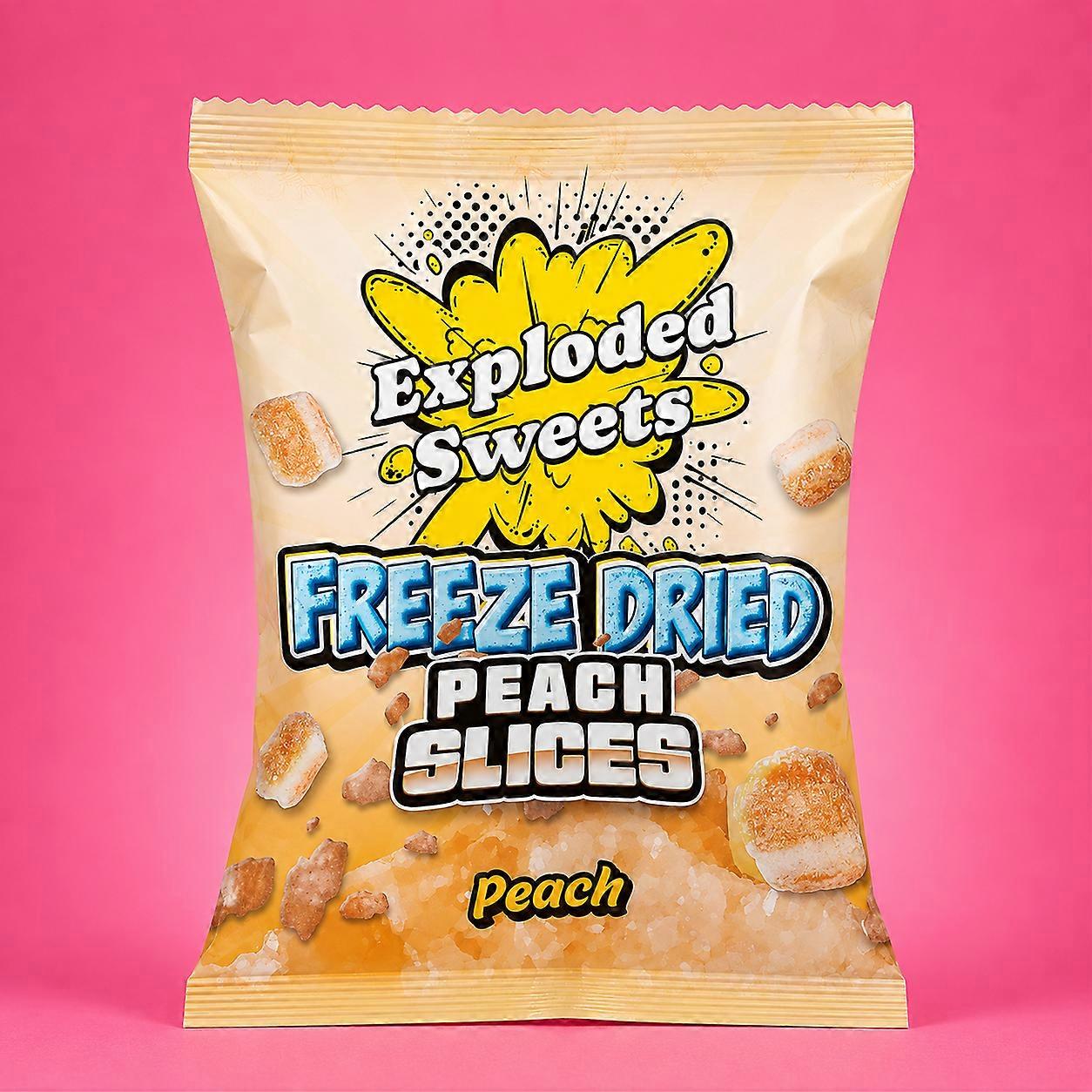 Freeze Dried Peach Slices | Exploded Sweets