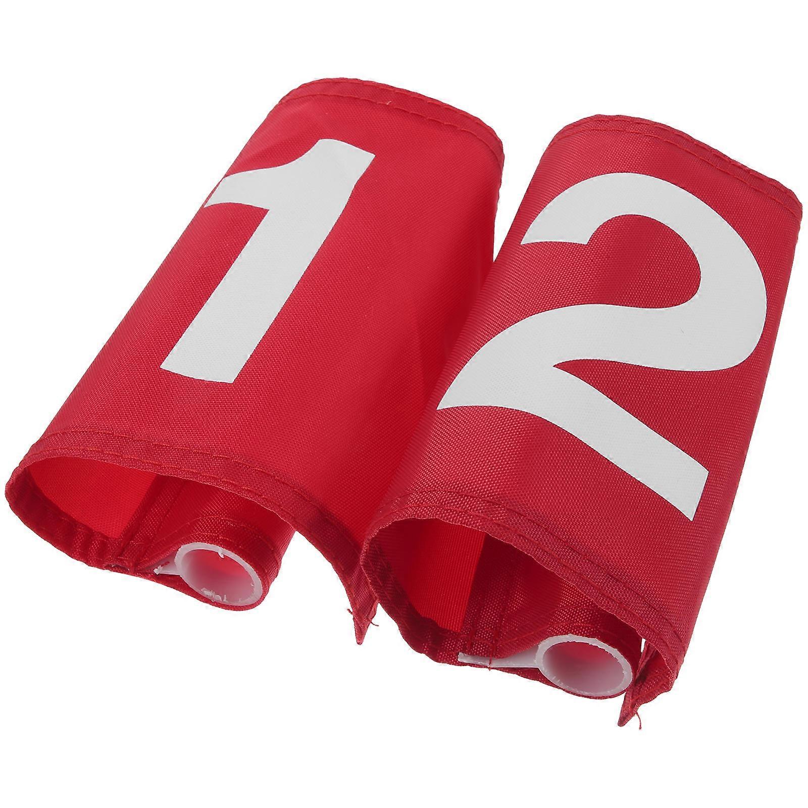 2pcs Outdoor Target Flags Polyester Training Flags Golfing Court Target Flags
