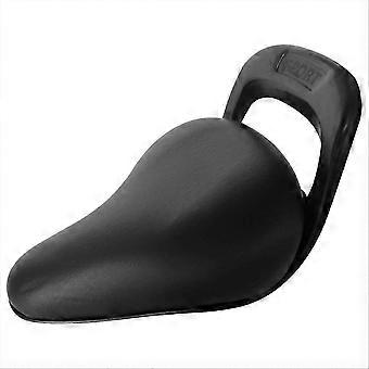 Bike Seat compatible with Kids, Bike Saddle Handled PU Bicycle Seat, Bicycle Child Seat Rear with Handrail, Blac