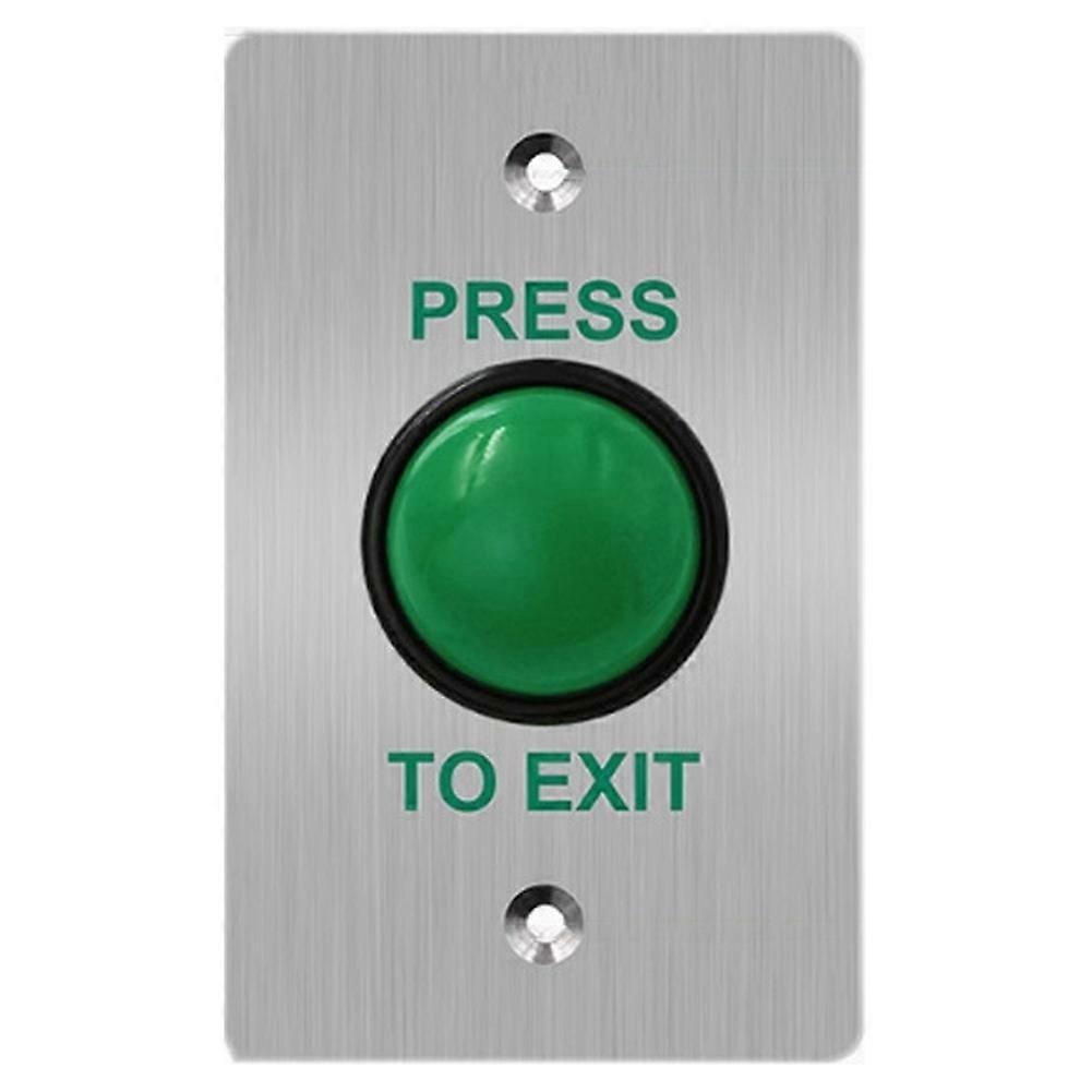 "Press-to-Exit" Button for Access Control Systems-Large, Waterproof Switch with Backbox, Automatic Reset Lock Button