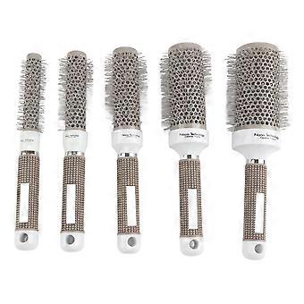 Ensemble de 5 brosses rondes conduction thermique, peignes et outils de coiffure pour le brushing et le bouclage