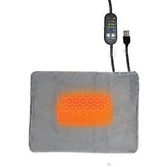 Podgrzewana mata dla zwierząt zasilana przez USB, dla kotów, psów i małych zwierząt, regulowana temperatura, miękka mata poliestrowa, rozwiązanie zapewniające ciepło zimą, wielokolorowe