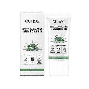 Centella-aurinkovoide SPF 50 – Hyaluronihappoa sisältävä vedenpitävä aurinkoseerumi, rauhoittava ja kosteuttava, ei valkoista läiskää, suojaa herkältä iholta