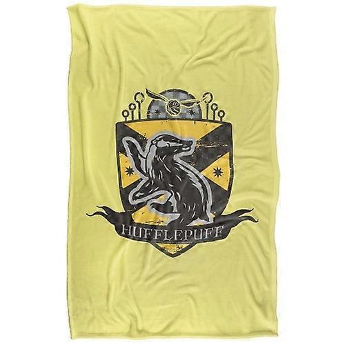 Harry Potter Quidditch Hufflepuff Crest Soft Touch Blanket