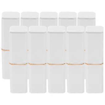 Lip Balm Tubes for Women Lip Gloss Tubes Refillable 10Pcs White