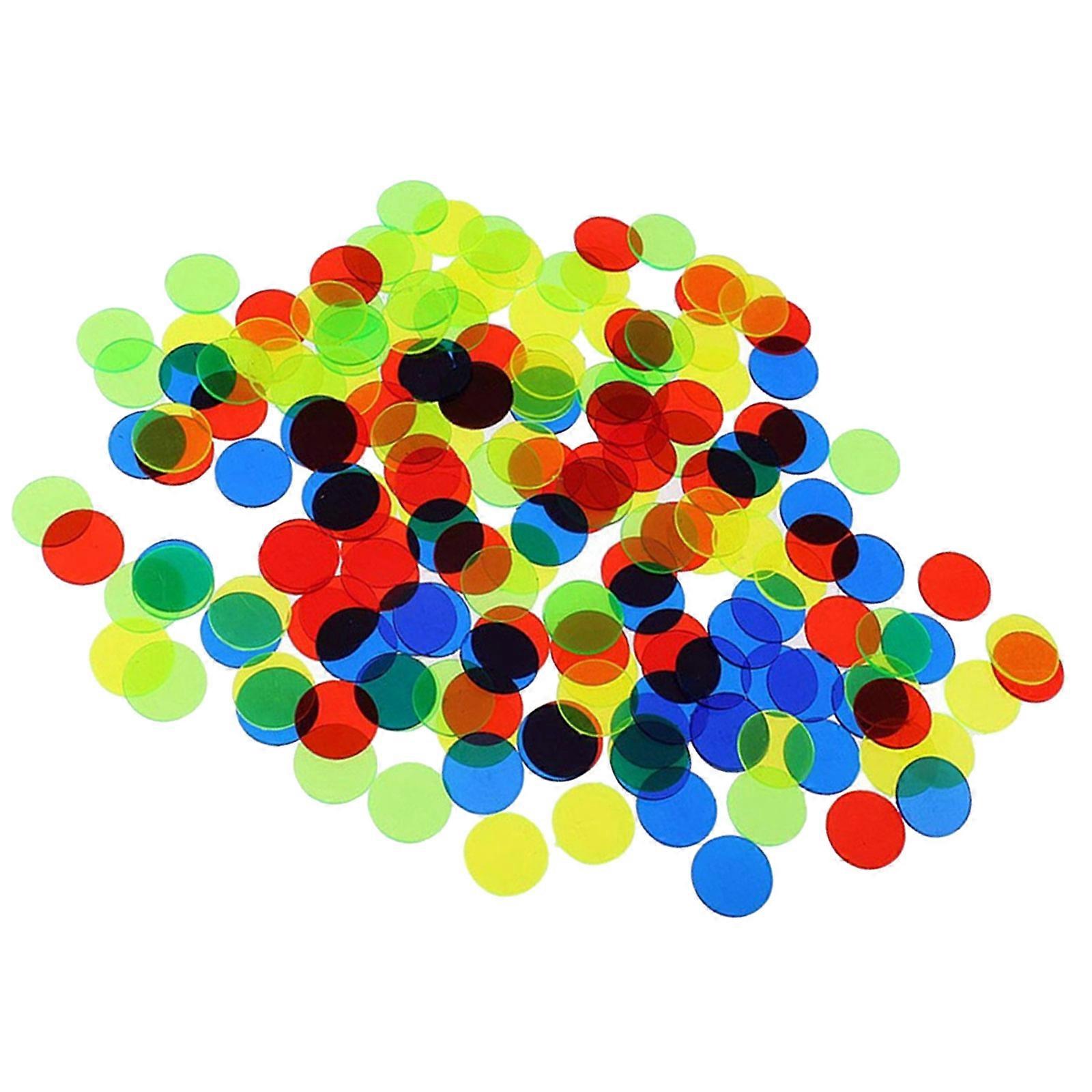 Plastic Markers Count Chips for Game Use 200Pcs Assorted Colors