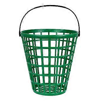 Golfball Container Ball Basket for Collecting 75 Balls with Handle Green