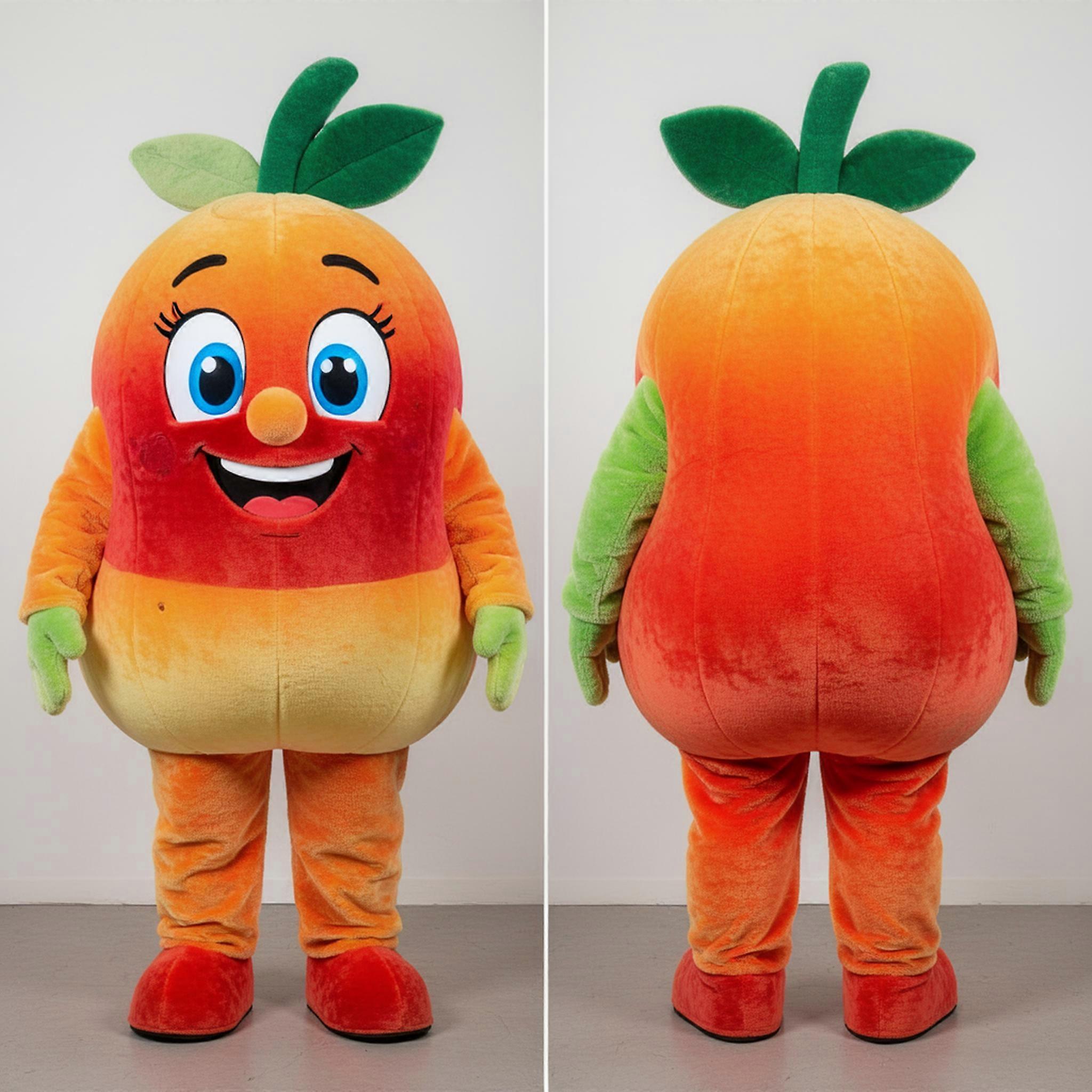 MASTICOT Rust Orange Confident Attorney Mascot