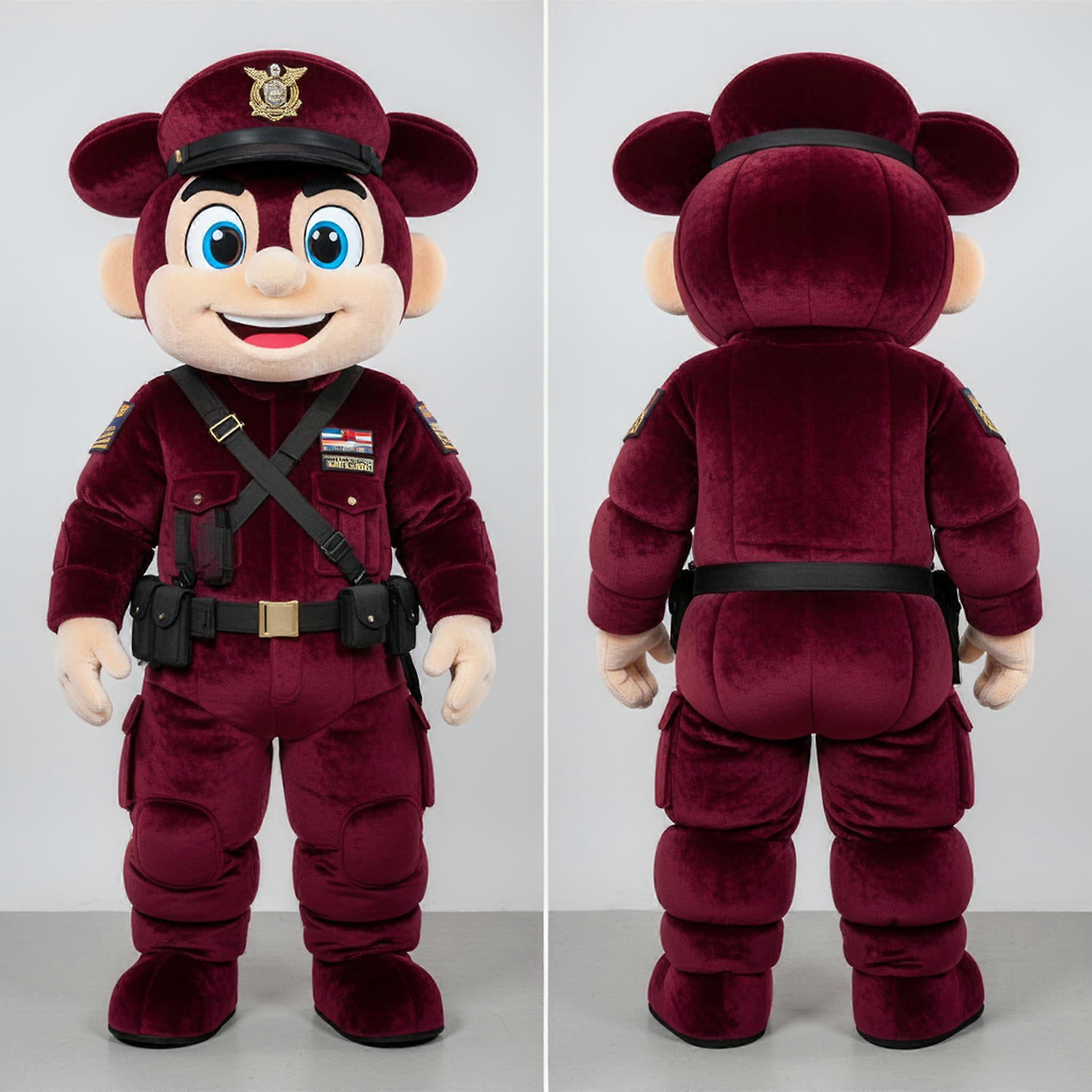 MASTICOT Maroon Heroic Marine Recon Mascot