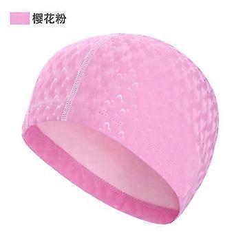 New Swimming Accessories PU Swim Pool Hat 2024 Adult Men/Women Ear Protection Polyurethane Non-slip Professional Swimming Cap