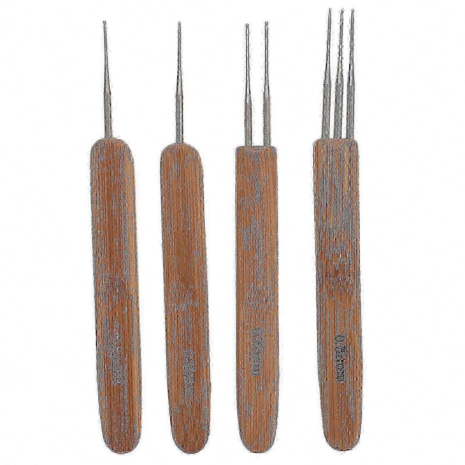 Lightweight Wooden Dreadlock Hooks