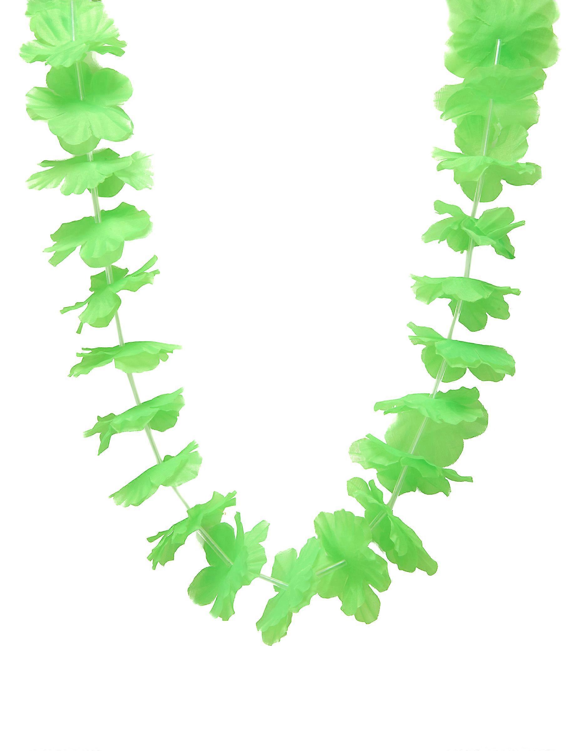 Green Hawaiian necklace