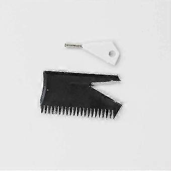 Surfboard Wax Comb, PVC Material, 2 Pieces, Black, Compatible with Surfboards,l