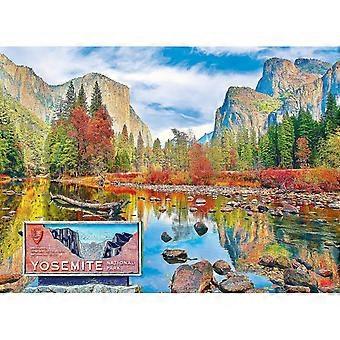 El Capitan and Merced River in Autumn, Yosemite National Park Stress Reliever Jigsaw Puzzle XI-0246