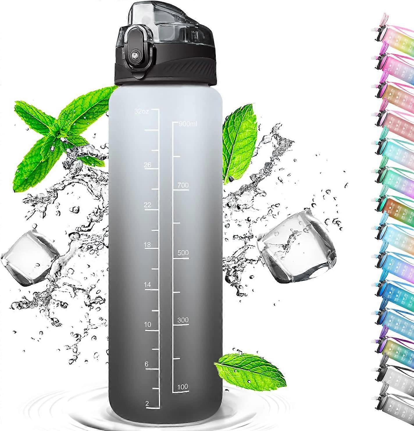 Leakproof Time-Marked Straw Bottle