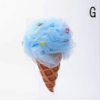 Ice Cream Bod Scrubber Mesh Foaming Bath Shower Sponge Scrubber Bathing Cleaning