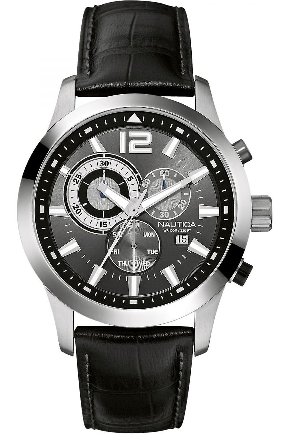 Nautica varis Quartz Analog Man Watch with A15546G Cowskin Bracelet