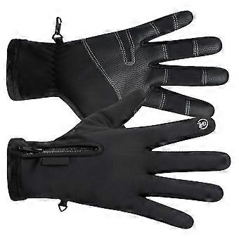 Mountain Bike Gloves for Riding Use 1Pair Black Windproof Waterproof Gloves