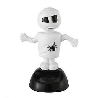 Solar Dancing Skeleton Figurine with SolarPowered Motion, Halloween Bobble Head Toy for Car Dashboard