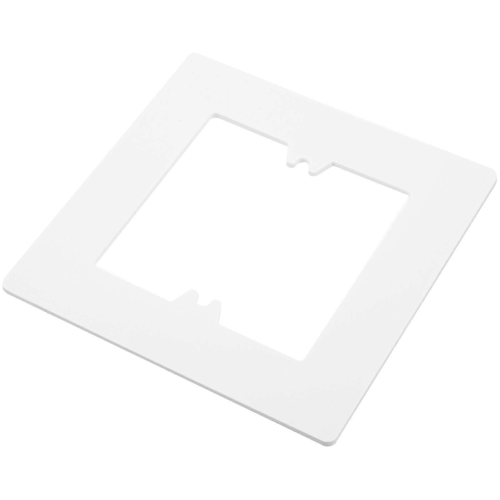 11cm White Plastic Wall Aperture Cover