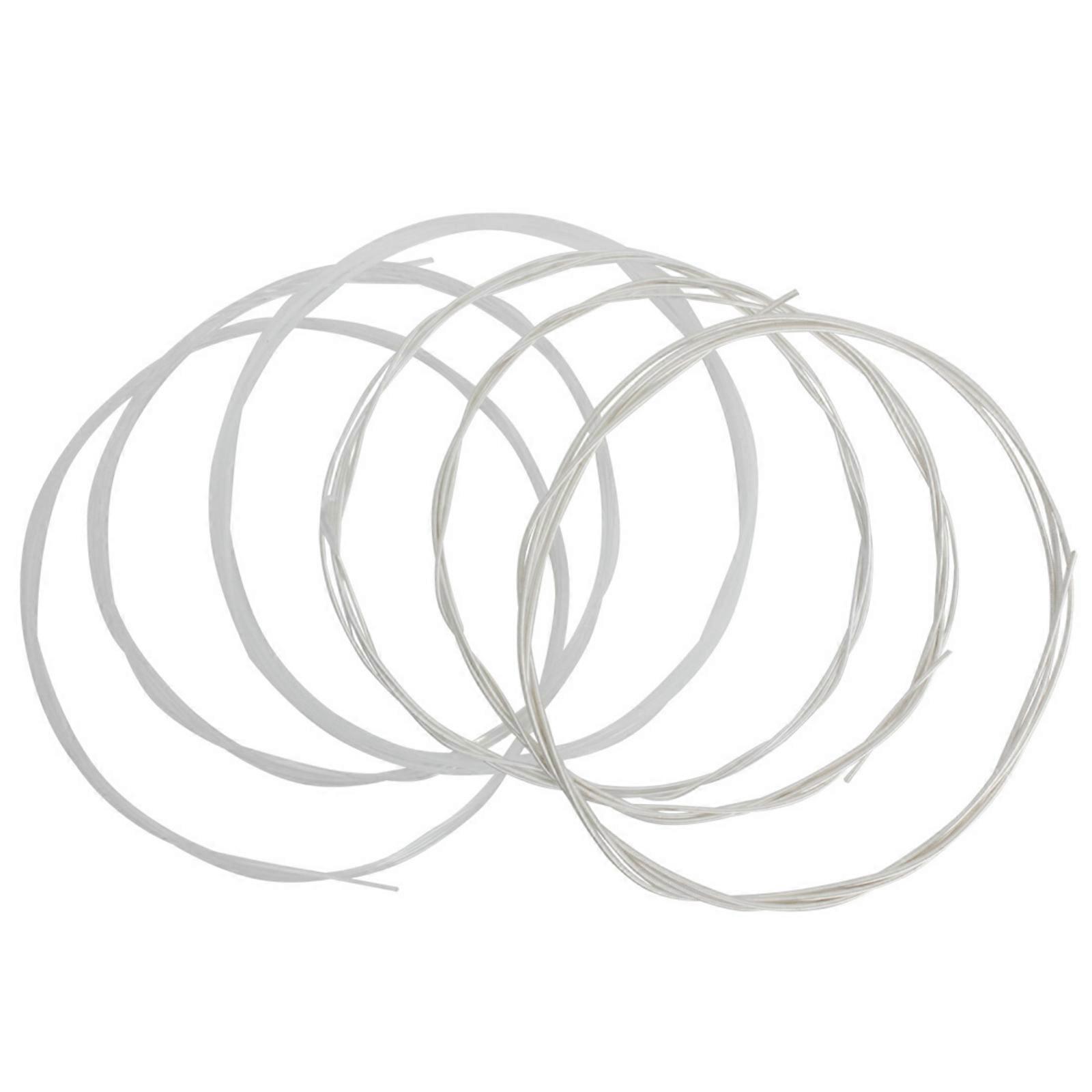 6 Pieces Classical Nylon Guitar Strings Silver-Plated for Practice, Beginners