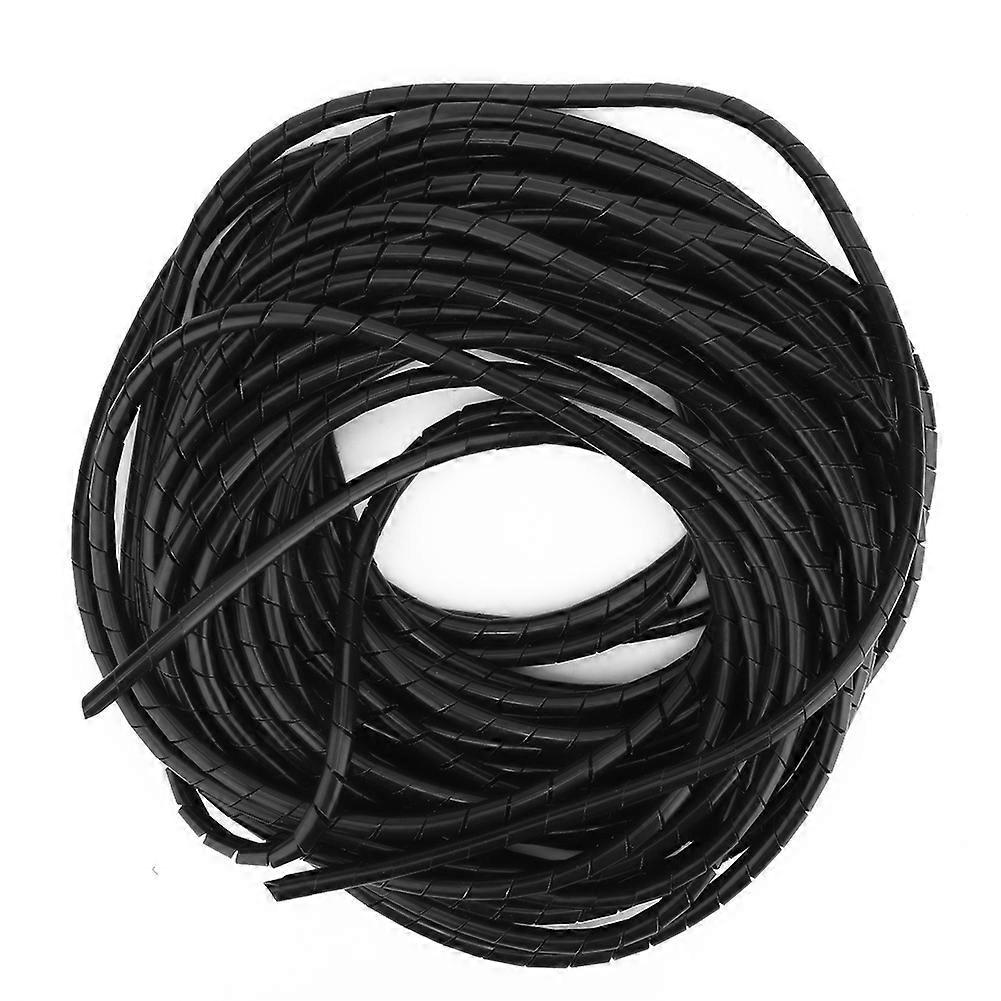 6mm Black Spiral Cable Protector PP