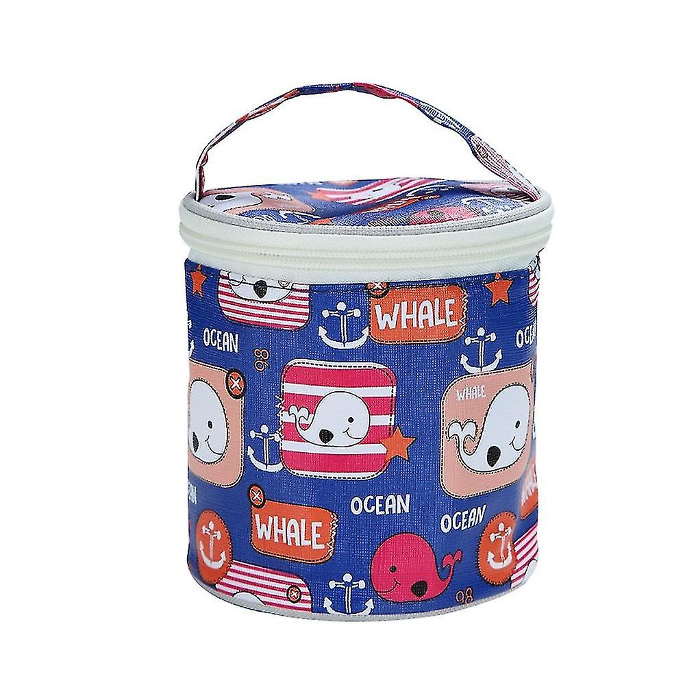 Insulated Soup Cup Bag Waterproof Round Breakfast Cup Bag