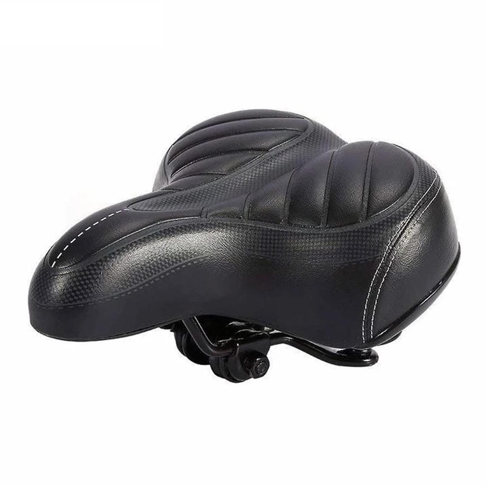 Bicycle Saddle Replacement Padded Soft Shock Absorbing Rubber Universal Fit