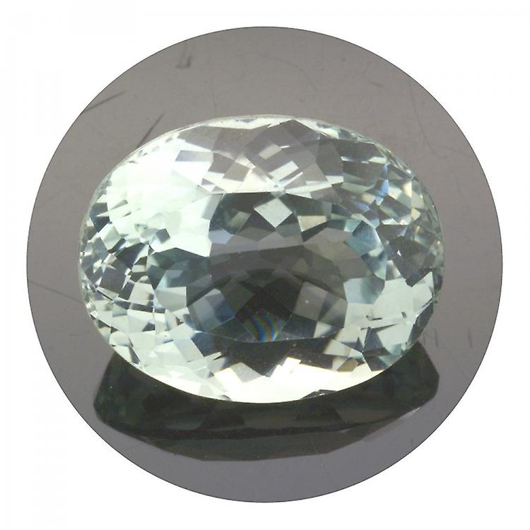 27.54ct Unheat Bluetopaz 椭圆形切割 awo39