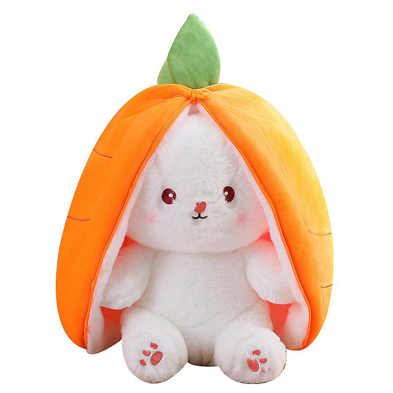 Cute Strawberry Rabbit Doll Plush Toys Big Ears Carrot Rabbit Doll