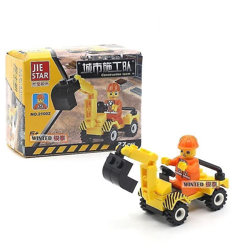 C Mini Transportation Assembled Models Blocks Car Compatible Police Plane