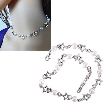 Y2K Star Earrings & Necklace Set – Minimalist 3D Star Jewelry For Women, Dainty Gold-Tone - View #3