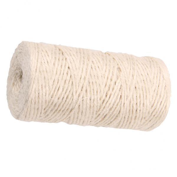 3x100m Jute Cord 2mm String Crafts DIY Gift Wrapping Twine Rope White
