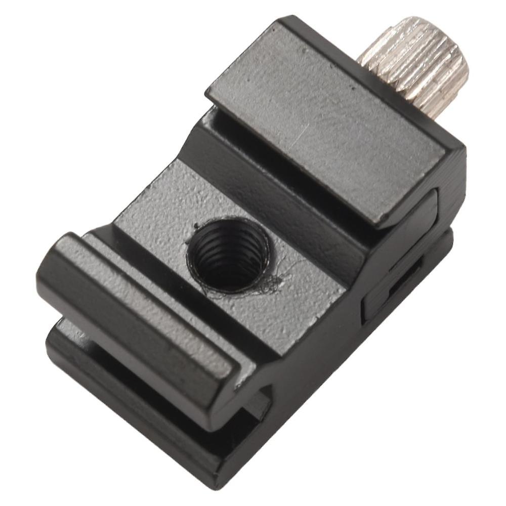 2 Pack Cold Shoe Bracket Adjustable Metal Cold Shoe Adapter Mount For Dslr Camera Flash Shoe Mount