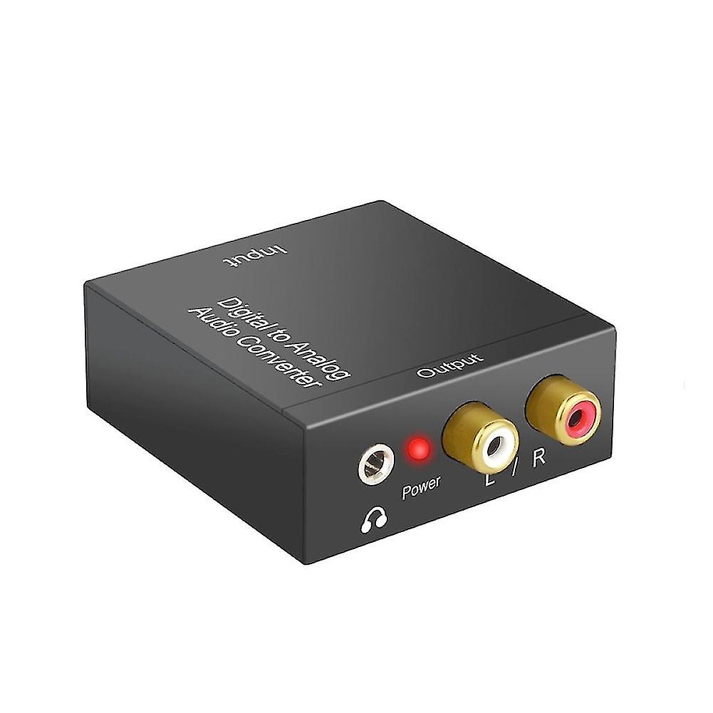 Digital To Analog Audio Converter Converts Coaxial Optical Fiber To Rca 3.5mm
