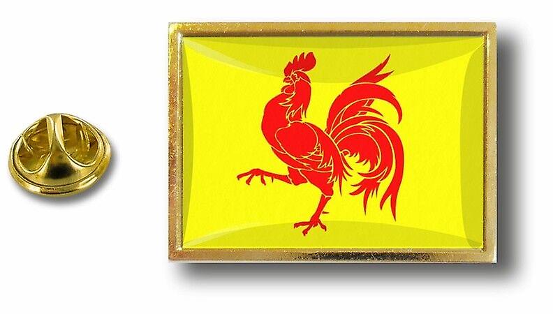 Pine Pines Badge Pin-apos;s Metal With Butterfly Pinch Flag Wallonia Walloon
