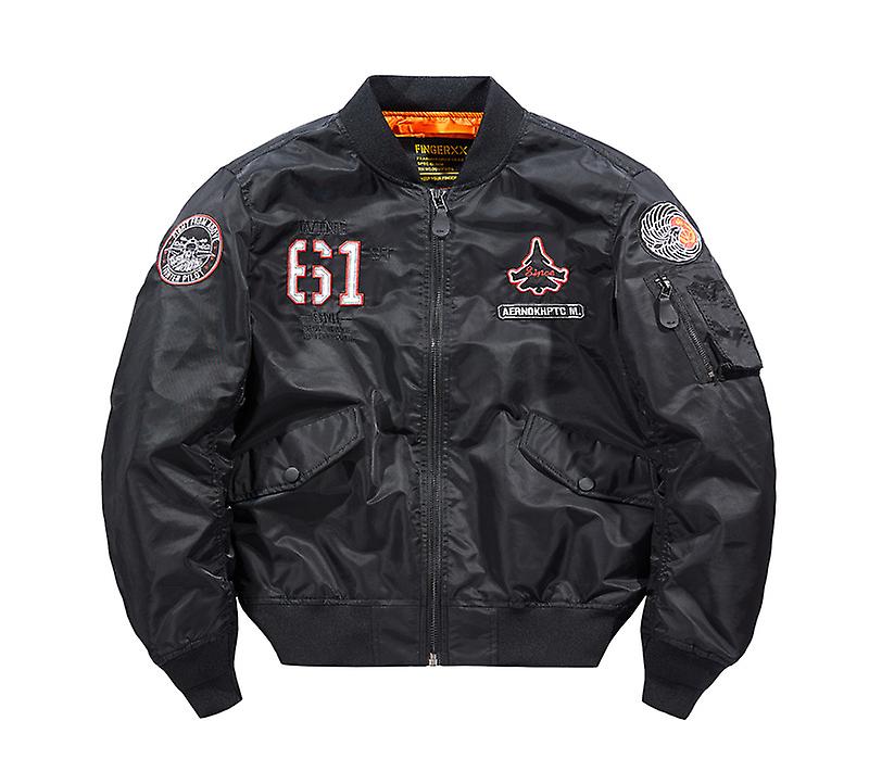 Men's Outerwear Ma1 Bomber Jacket Embroidered Baseball Jersey
