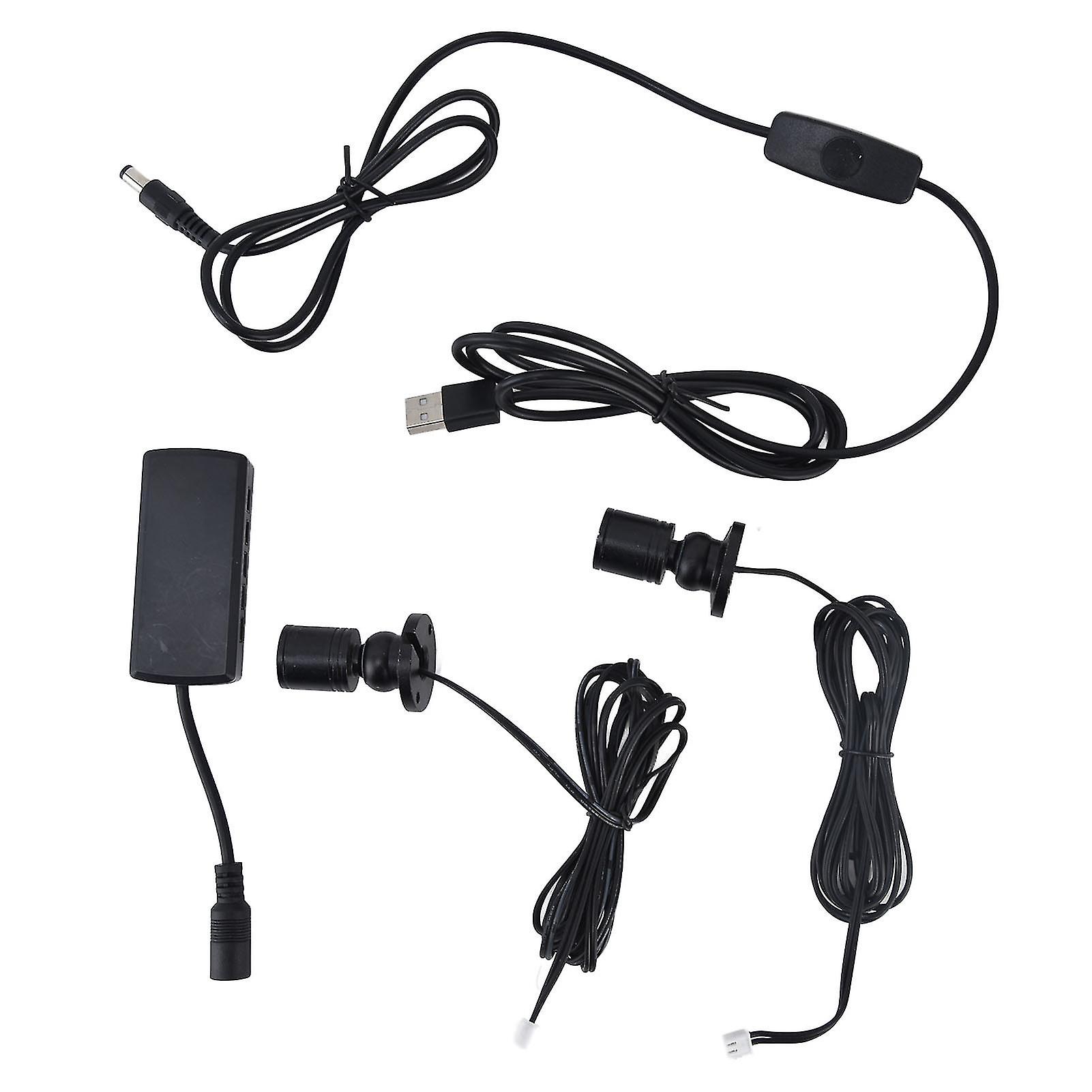 Display Cabinet Light USB Powered Dimmable Round Small LED Cabinet Lamp for Wardrobe Exhibition Hall1 for 9