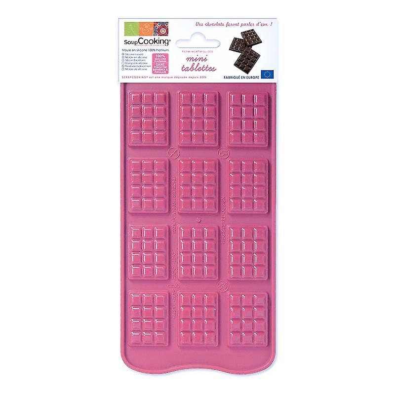 Silicone mould for 12 mini chocolate bars