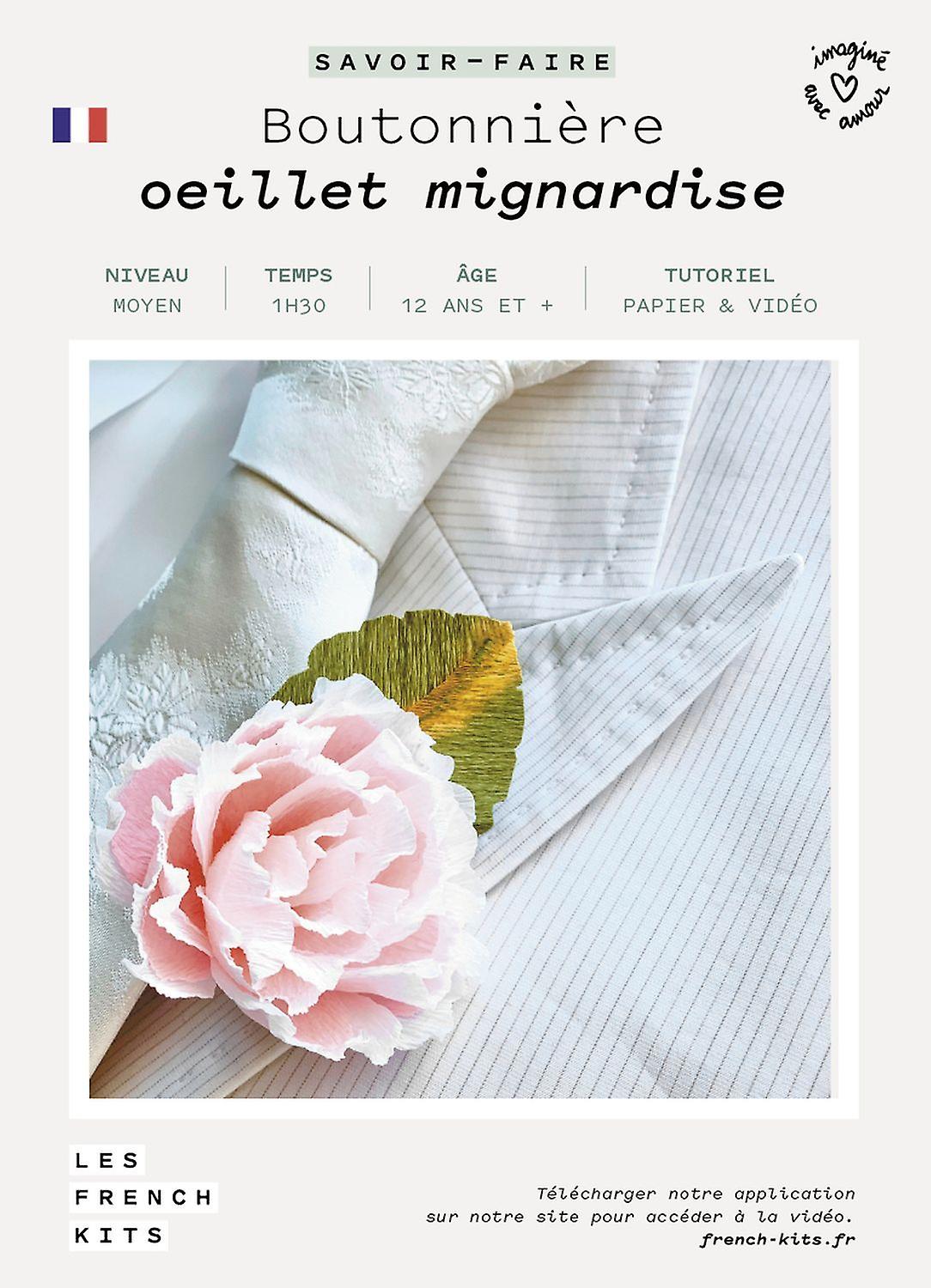 DIY Paper Box - Pink Carnation Boutonniere