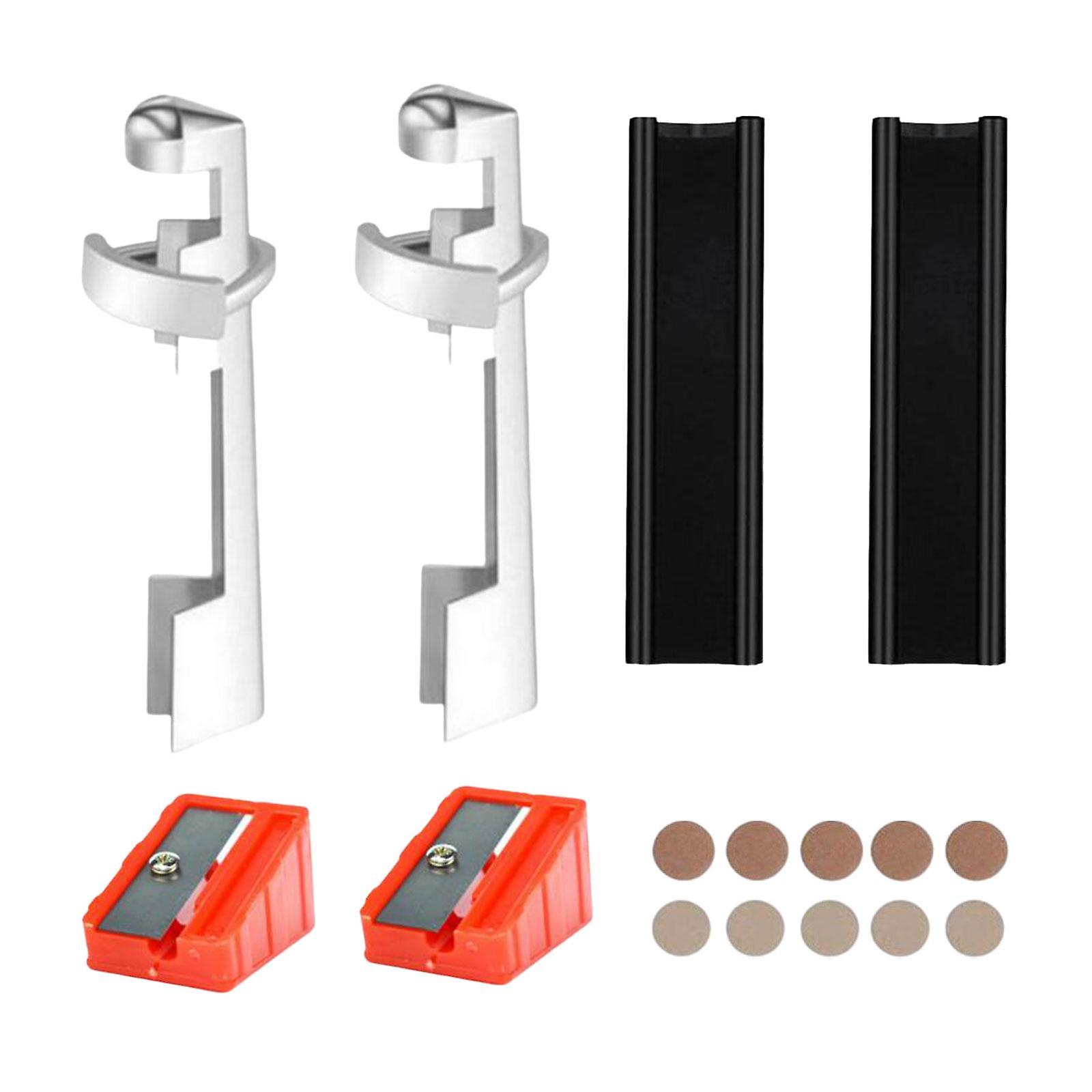 16 Stück Poolqueue Reparatur 10 Billardqueuespitzen 2 Billardqueueklemme Profi Rot