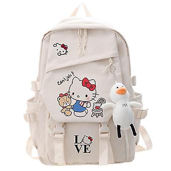 hello kitty backpacks for teens Backpack Purse Women Set - 10" Backpack with Front Pocket for Plus Button | Hello Kitty Mini Backpack Bundle resistant polyester and featuring ultra Hello Kitty Backpacks | Hot
