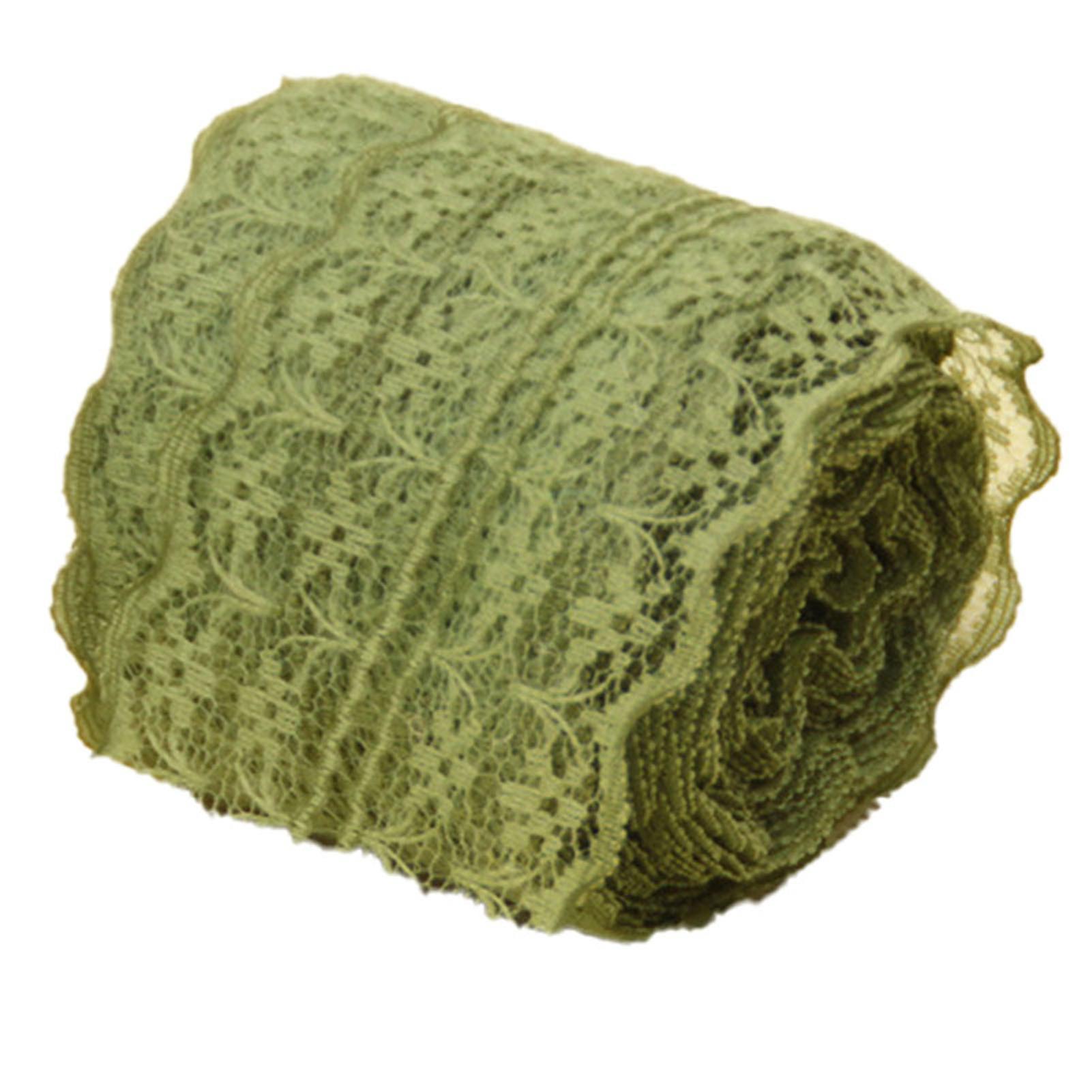 10m Dantelă Panglica Roll 4.5cm Wide non-elastic colorat dantelă DIY broderie decorare pentru cusut
