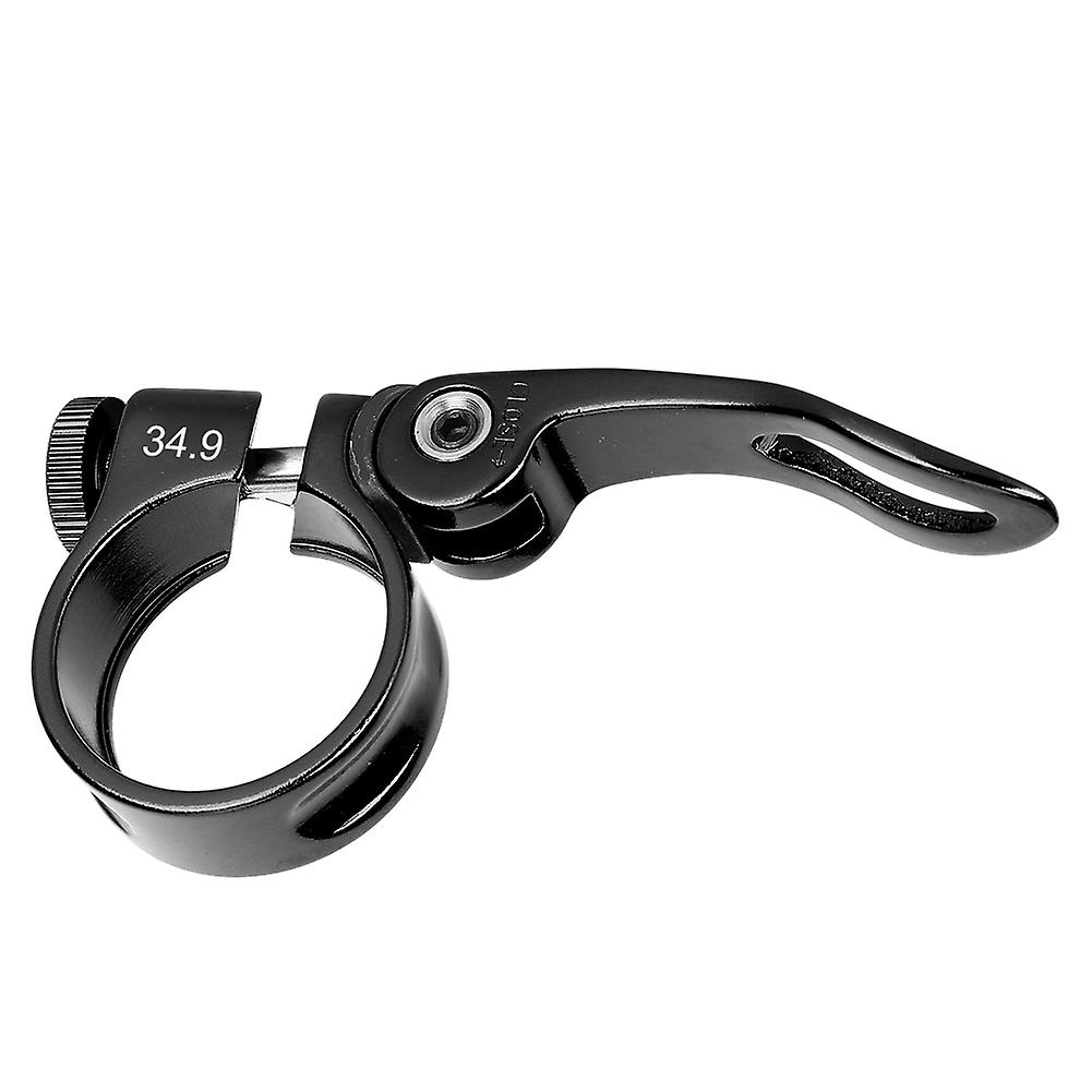 Aluminium Alloy Bicycle Seatpost Clamp Aluminium Alloy Durable 34.9MM Mountain Bike Quick Release Seatpost Clip Road Bicycle Tube Fixed Clamp Cycling